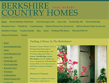 Tablet Screenshot of berkshirecountryhomesrealestate.com